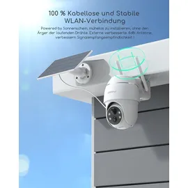 COOAU 5MP Überwachungskamera Aussen Weiß