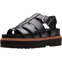 CLARKS Plateau-Sandaletten Damen Schwarz 39,5