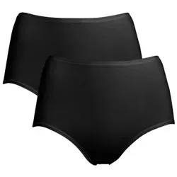 Trofe Maxi Briefs Bamboo Mix 2P Schwarz Medium Damen
