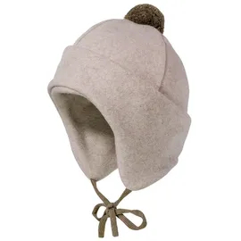 Maximo - Kid's Mini-Mütze mit Pompon und Bindeband - Mütze Gr 43-45 cm braun