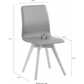 Andas Esszimmerstuhl »Rania« (Set) Stk.Eiche, 2er/4er/6er-Set, Küchenstuhl andas + eichefarben
