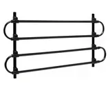 fudajo Hundegitter 83-145 cm Schwarz 40 cm