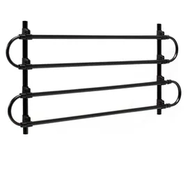 fudajo Hundegitter 83-145 cm Schwarz 40 cm