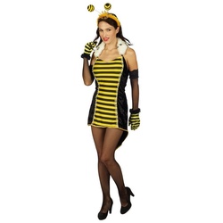 Metamorph Kostüm Bienenkönigin, Freches Bienenkostüm im knappen Schnitt gelb 40-42