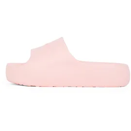 Tommy Hilfiger Pantolette TOMMY JEANS "TJW CHUNKY POOL SLIDE ESS", Damen, Gr. 39/40, rosa (rose), Synthetik, Schuhe Pantolette, Plateau, Sommerschuh, Schlupfschuh, Bequemschuh, Logoschriftzug