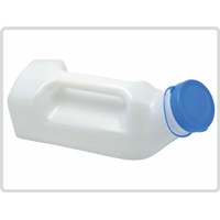 Urinflasche mit Griff 1 Liter, milchig - Flasche Urinente Urinal