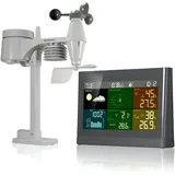 Bresser 5-in-1 Comfort Wetter Center grau 7002550QT5000
