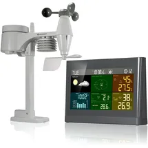 Bresser 5-in-1 Comfort Wetter Center grau 7002550QT5000