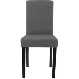 [en.casa] Esszimmerstuhl Hamburg Textil Dunkelgrau 6er Set