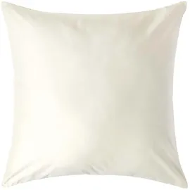 Homescapes Kissenbezug Luxus 80 x 80 cm Creme