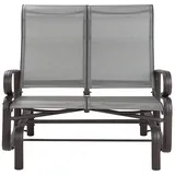 Beliani Gartenbank Braun, Metall, 114x105x78 cm, Gartenmöbel, Gartenbänke