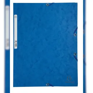 Exacompta Sammelmappe DIN A4 Blau Karton 24 x 32 cm 25 Stück