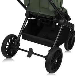 lionelo MIKA PLUS 3-in-1 Buggy 0-48 Monate bis zu 22 kg Babywagen bis zu 9 kg Kindersitz Babytrage bis zu 13 kg, Rückenlehne verstellbar, Dämpfung, 360° Räder, XXL-Verdeck