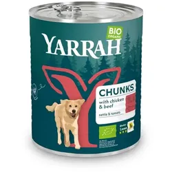 Yarrah Hund Bröckchen - Fleisch in Soße bio 820g