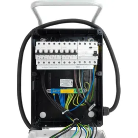 Doktorvolt Baustromverteiler mit Stecker 16A 32A 4x230V auf Ständer Mobilverteiler Stromverteiler TGD-S/FI 32A 16A 4x230V Stromverteiler Wandverteiler mit VD...