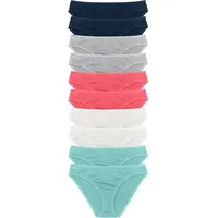 bonprix Slip 10 St. Blau/Bunt/Grau 40/42