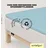 Easy Spannbettlaken für Topper Jersey Elasthan 90 x 190 - 100 x 220 cm blue light