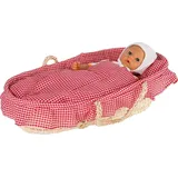 GoKi 15252 - Puppentragekorb mit Bettzeug