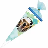 NESTLER SCHULTÜTE 35 CM SHOW DOGS RUND MIT TÜLLVERSCHLUSS VON NESTLER NEU