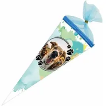 NESTLER SCHULTÜTE 35 CM SHOW DOGS RUND MIT TÜLLVERSCHLUSS VON NESTLER NEU