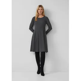 s.Oliver Midikleid Rippstruktur Grau 44