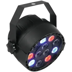PARty Spot 12x1W RGBW - Partyscheinwerfer mit 4 Farben - Automatik-, Musik- oder...