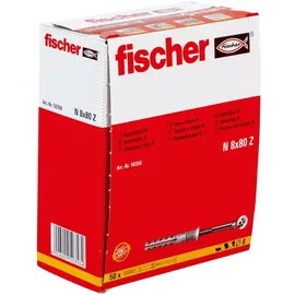 Fischer Nageldübel N 8 x 80/40 S 50 Stück