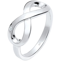 Elli DIAMONDS Infinity Ewig Diamant (0.015 ct.) 925 Silber Ringe Damen