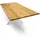 deluke Massivholzplatte Eiche mit Baumkante 160 x 80 cm