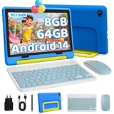 BUFO Kinder Lern-Tablet mit Elternkontrolle 10'' Android 15,64GB Tablet (10", 64 GB, Android 15, Kids Bumper blau) blau