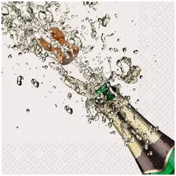 Stewo Neujahr Zelltuchserviette 25x25cm 7630021141487 Stewo