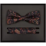 Venti Fliege und Einstecktuch in orange, | Gr.: onesize