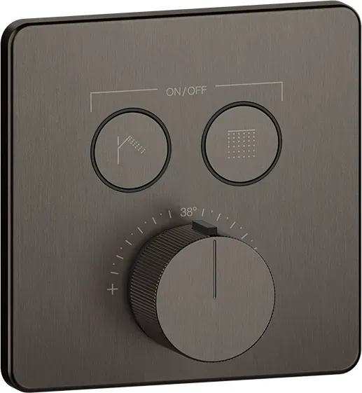 Gessi HiFi Thermostat 2-Wege - Metall schwarz gebürstet