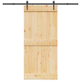 vidaXL Narvik rechts 95 x 210 cm Braun/Schwarz