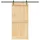 vidaXL Narvik rechts 95 x 210 cm Braun/Schwarz