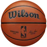 Wilson Basketball NBA Authentic SERIES, Outdoor, Tackskin Gummi, Größe: 7, Braun