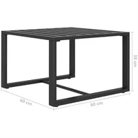 vidaXL 5-tlg. Garten-Lounge-Set mit Kissen Aluminium Anthrazit