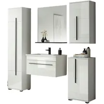 furn.design Design-D 6-tlg. Weiß Hochglanz