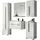 furn.design Design-D 6-tlg. Weiß Hochglanz