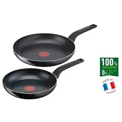 Tefal® Pfannen-Set Cook & Clean schwarz 24,0 und 28,0 cm 2-tlg.