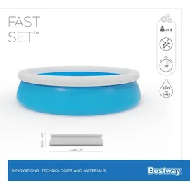 BESTWAY Fast Set Aufstellpool ⌀ 366 x 76 cm Blau