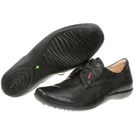 THINK! STONE chromfrei gegerbte nachhaltige Halbschuhe, schwarz | Gr.: 45,5