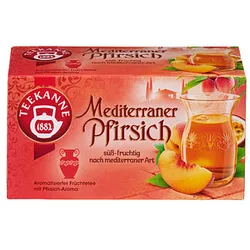 TEEKANNE Mediterraner Pfirsich Tee 20 Portionen