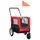 vidaXL 2in1 Tier-Fahrradanhänger und Jogger rot/schwarz