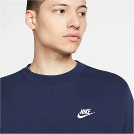 Nike Sportswear Club Fleece Crew Sweatshirt Herren 410 midnight navy/white M