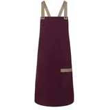 KARLOWSKY Kochschürze, Latzschürze Urban-Look mit Kreuzbändern und Tasche