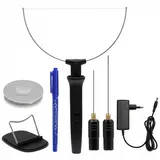 QWORK® 3-in-1 Schaumstoffschneider Set, 100-240 V/18 W, Elektrischer Styroporschneider Heißdrahtschneider für Kunststoffe