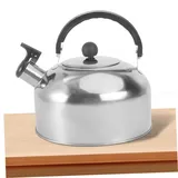 TOYANDONA Edelstahl Flötenkessel Dicker Wasserkessel für Induktion und Gasherd Leiser Pfeifton zum Erhitzen von Tee Kaffee und Punsch Langlebiger Sicherer Wasserkessel