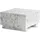 KADIMA DESIGN Couchtisch MONOBLOC 60x60x35 cm Hochglanz mit Marmor Optik, in Weiß | Gr.: onesize