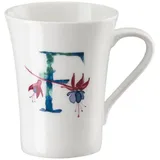Hutschenreuther Becher mit Henkel Flower Alphabet F-Fuchsia